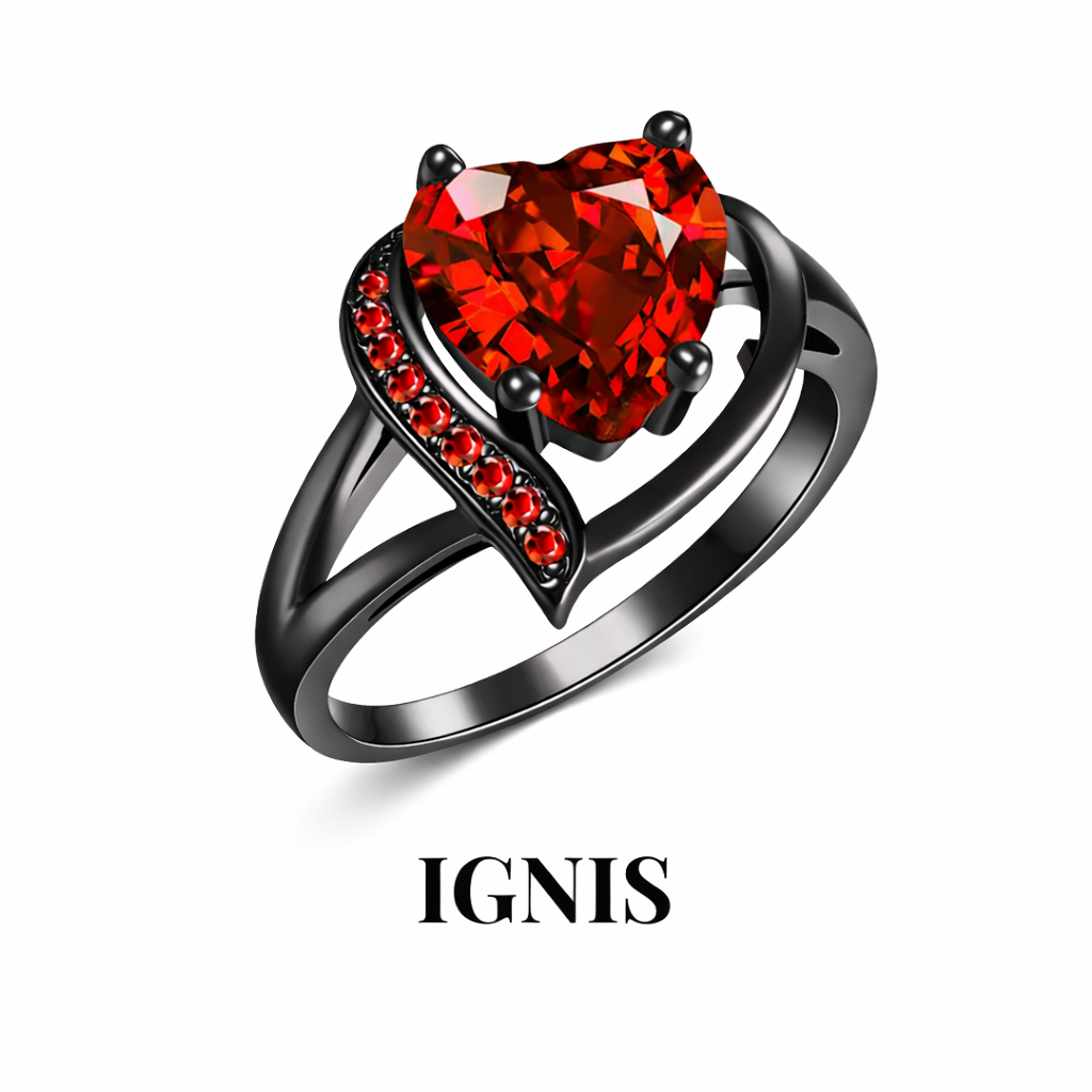 NOX design couples rings alternative dark stainless steel