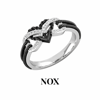 OBSIDIAN DARK couples rings gothic alternative jewelry