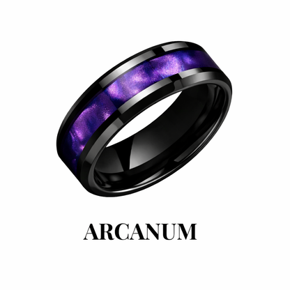 alternative gothic couples rings silver dark NOXARIS