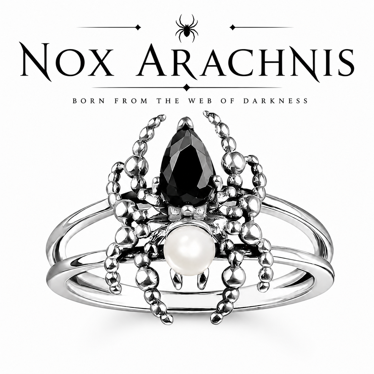 NOXARIS couples rings dark gothic alternative pair