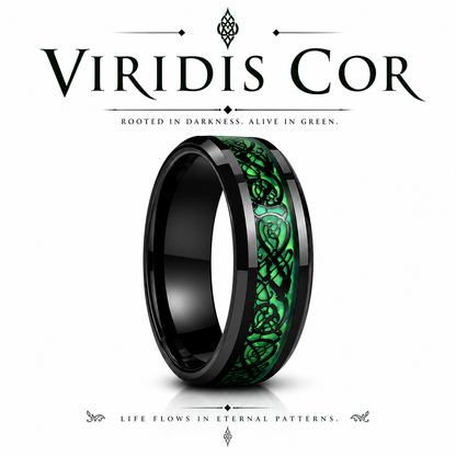 NOXARIS dark alternative couples rings matching band
