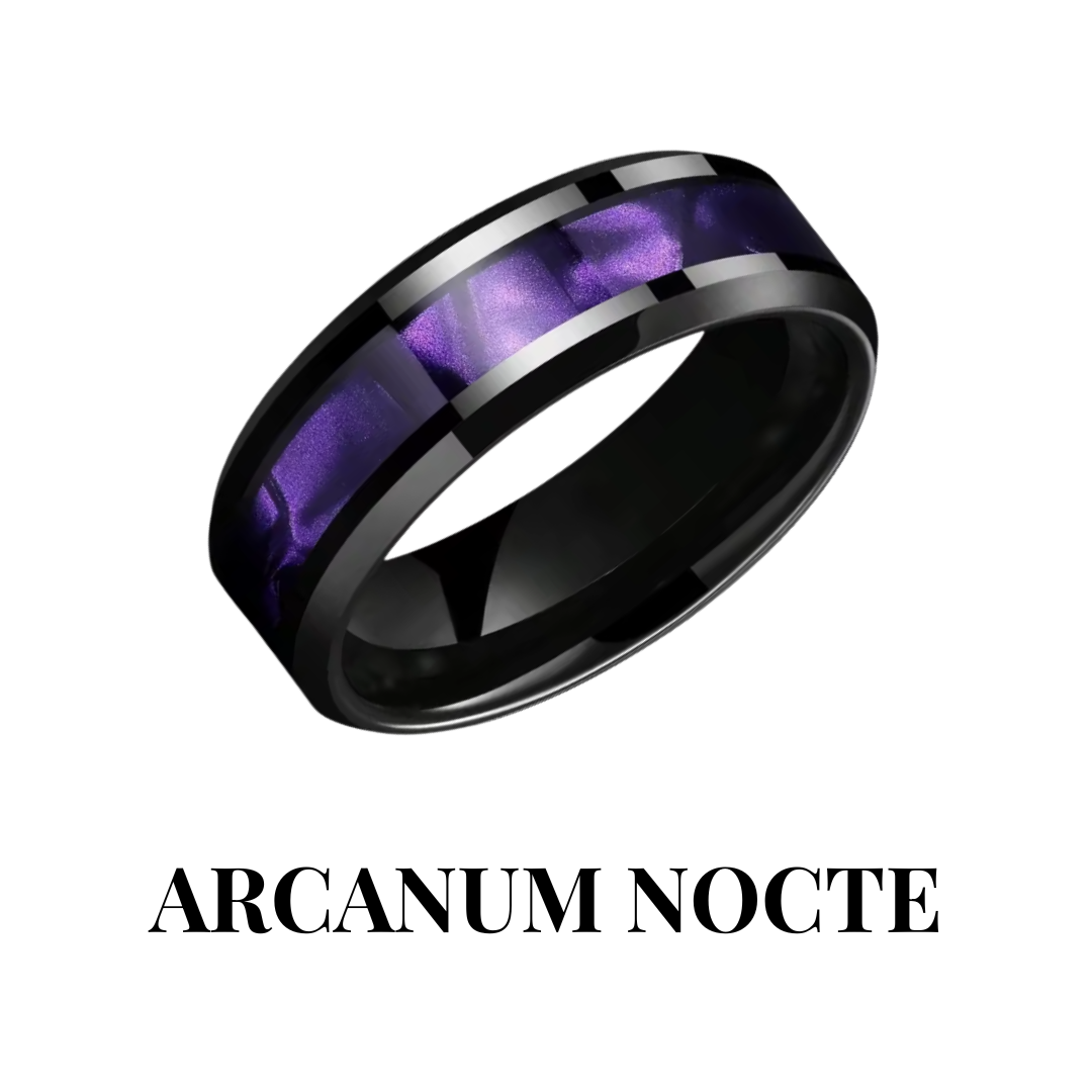 IGNIS DARK alternative dark couples ring set NOXARIS