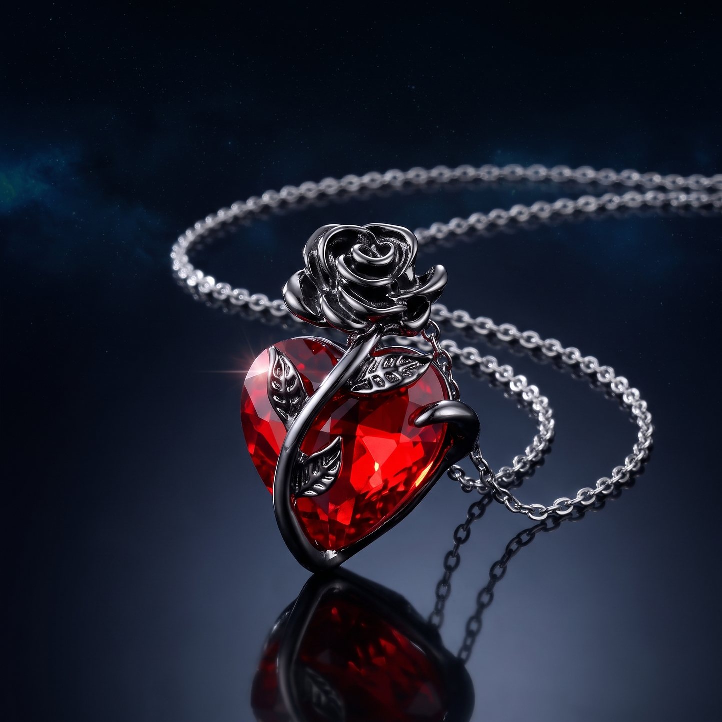 Crimson Rose Heart